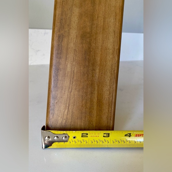 Shun Modern Slim Asymmetrical Walnut 8 Slot Wooden Kitchen Chef Knife Block Only - Picture 13 of 14